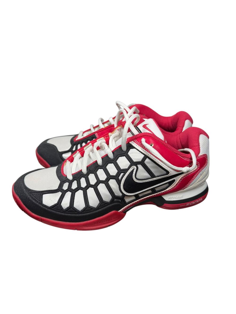 Nike Zoom Breathe 2K11 Red White Black Sneakers Size Men's 7.5 Like New